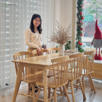 Bộ bàn ăn Tia(kết hợp ghế Sura)