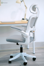 Ghế xoay Miki (xám trắng)