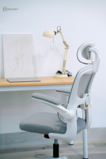 Ghế xoay Miki (xám trắng) - Image 2